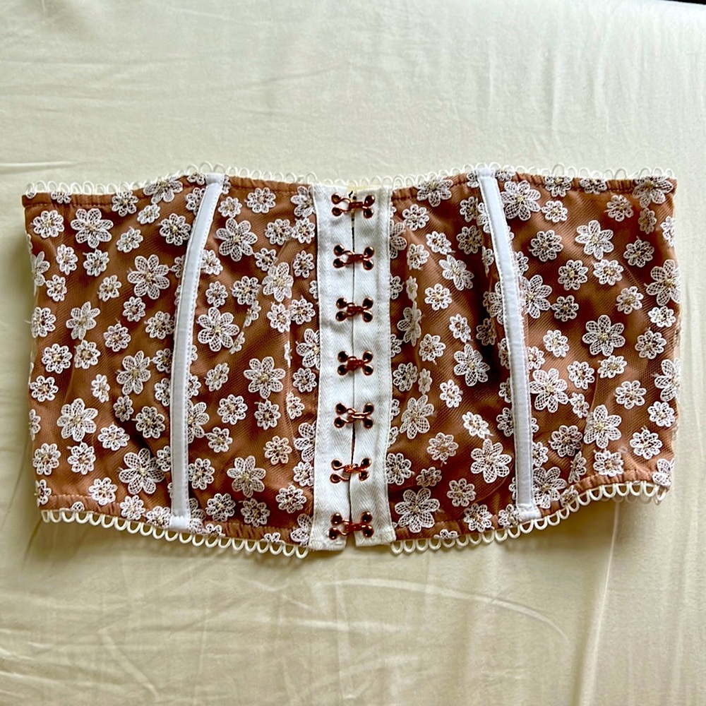 For Love and Lemons Lace Bustier Top